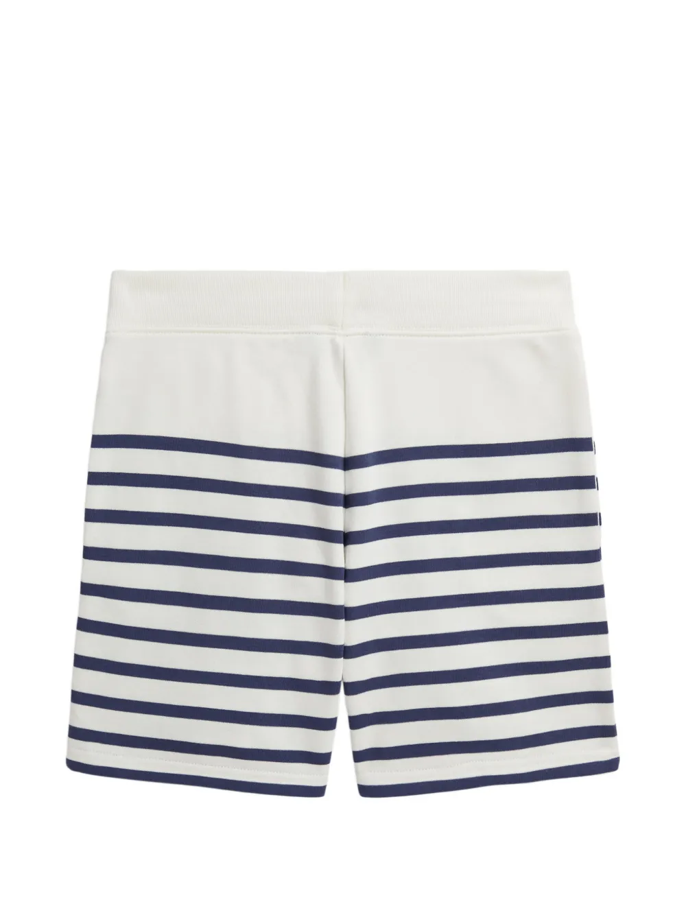 POLO RALPH LAUREN KIDS Gestreepte shorts met borduurwerk Wit