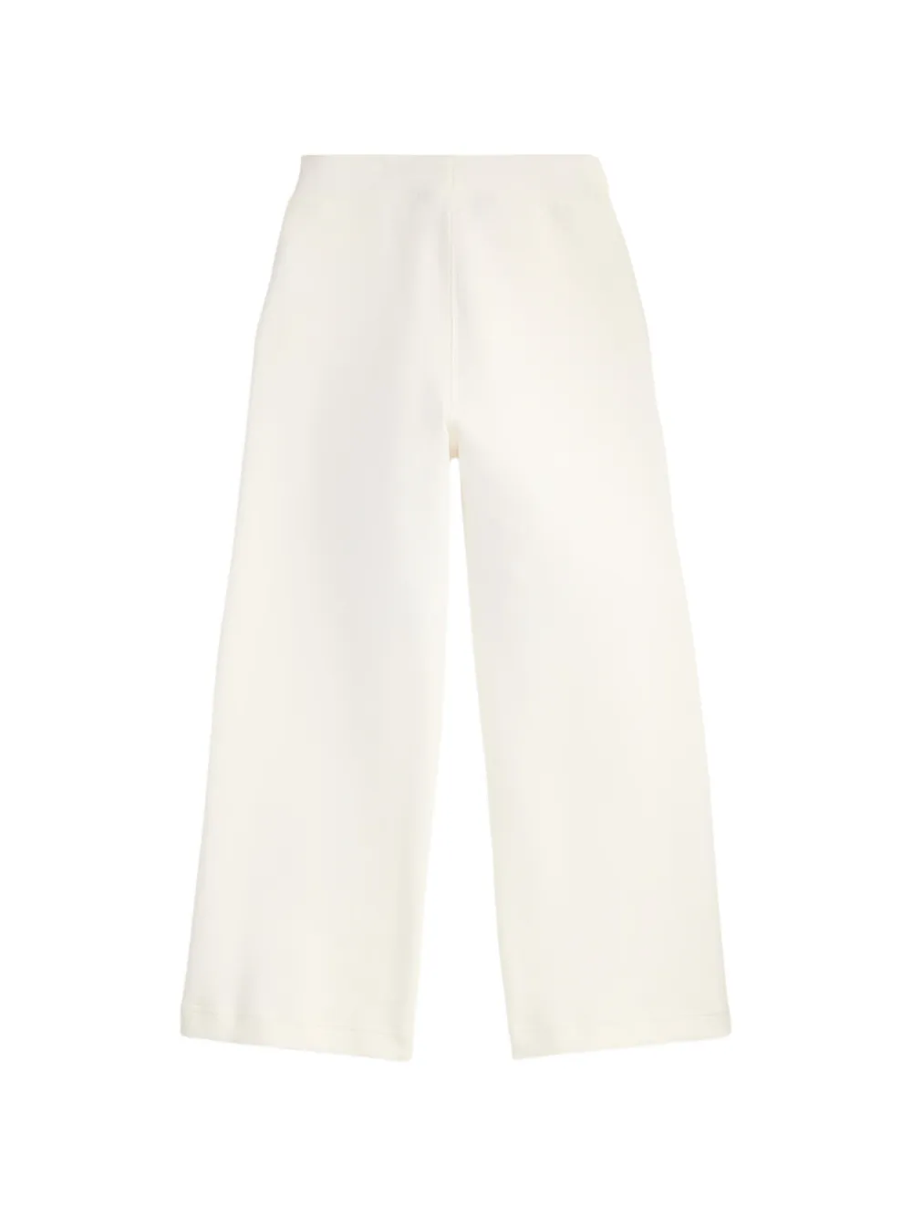 Pony-Embroidered Wide-Leg Trousers