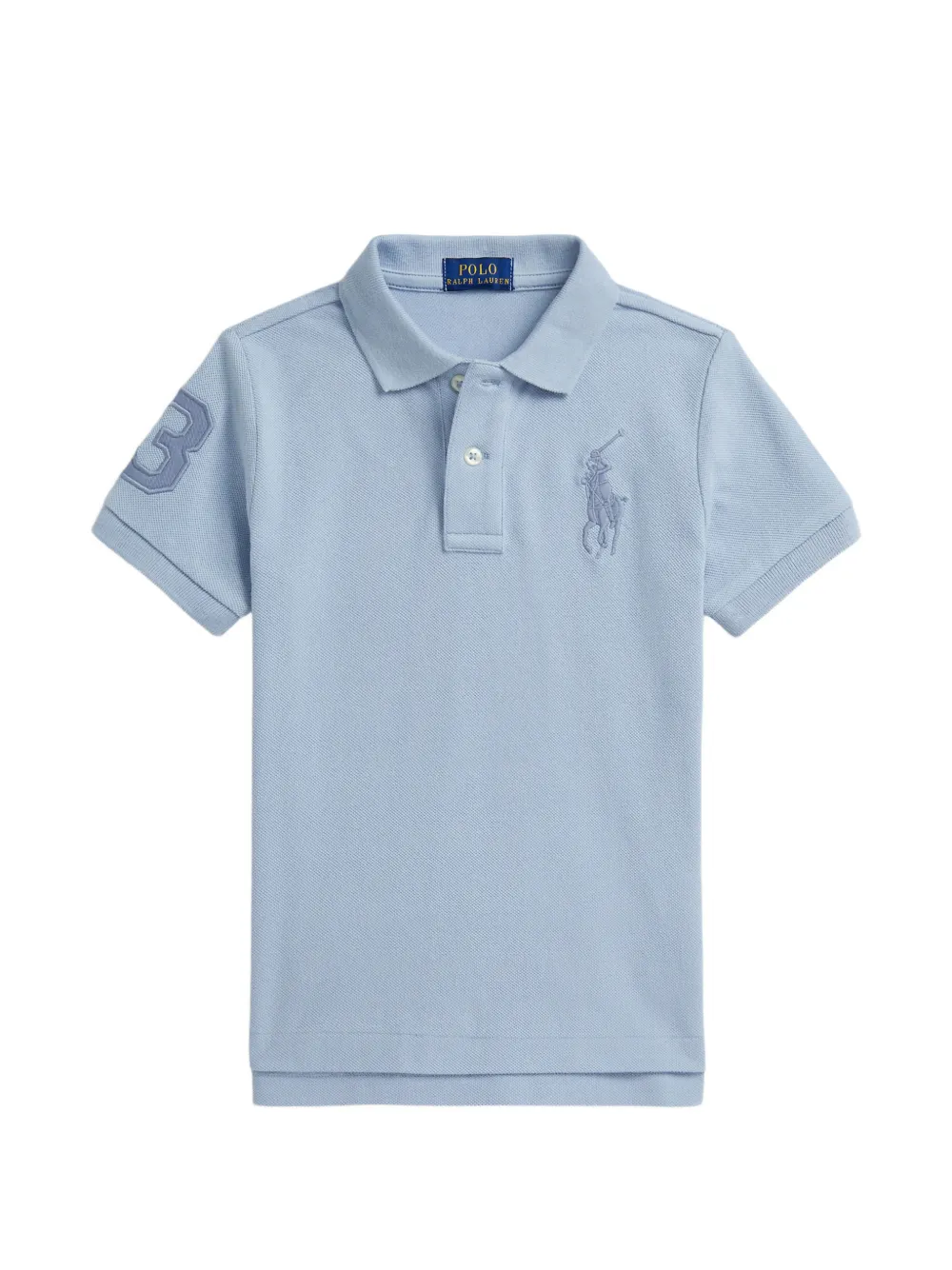 POLO RALPH LAUREN KIDS Polo con logo ricamato - Blu