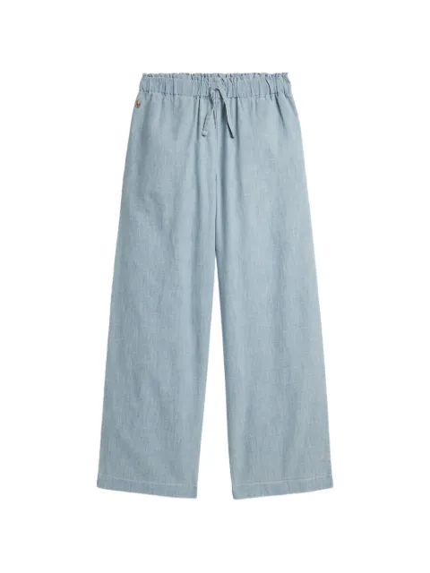 POLO RALPH LAUREN KIDS pantalones anchos con cordones