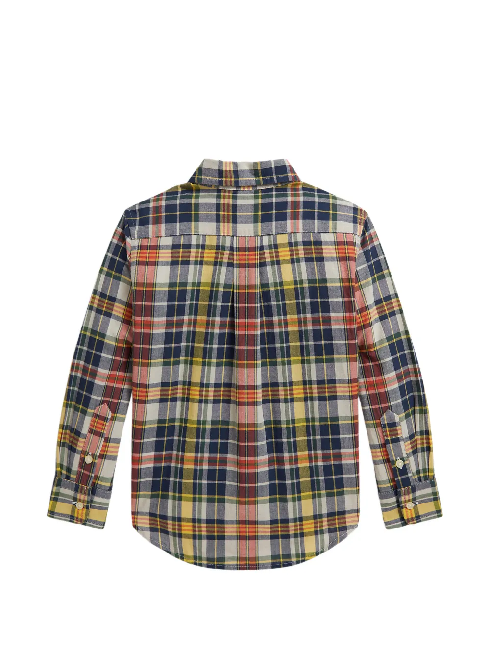 POLO RALPH LAUREN KIDS Geruit button-down shirt Blauw