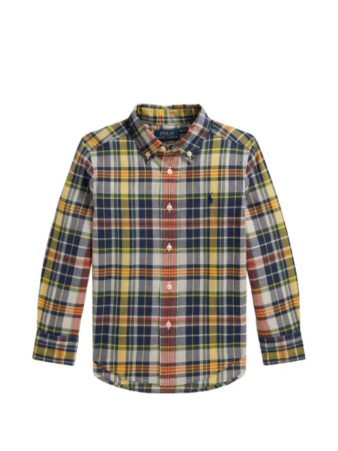 POLO RALPH LAUREN KIDS plaid-pattern button-down shirt