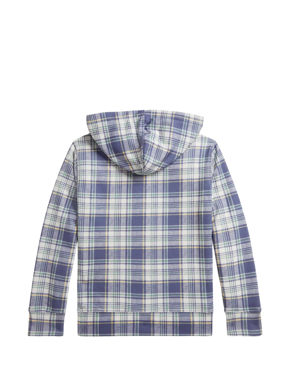  Polo Ralph Lauren Kids Plaid-pattern Hoodie - Blue 