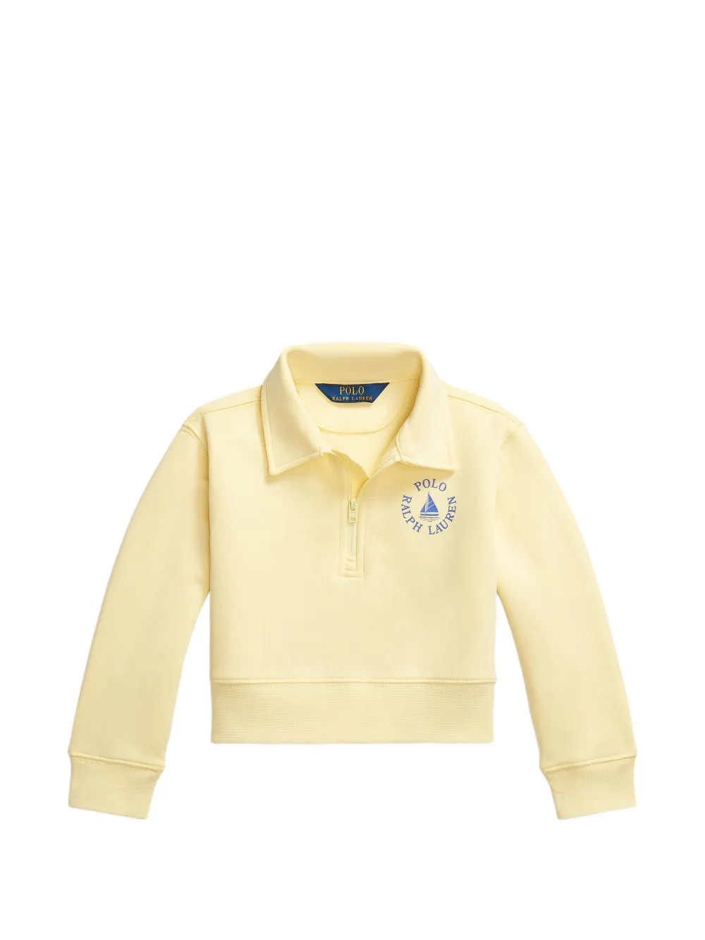 POLO RALPH LAUREN KIDS half-zip sweatshirt - Yellow