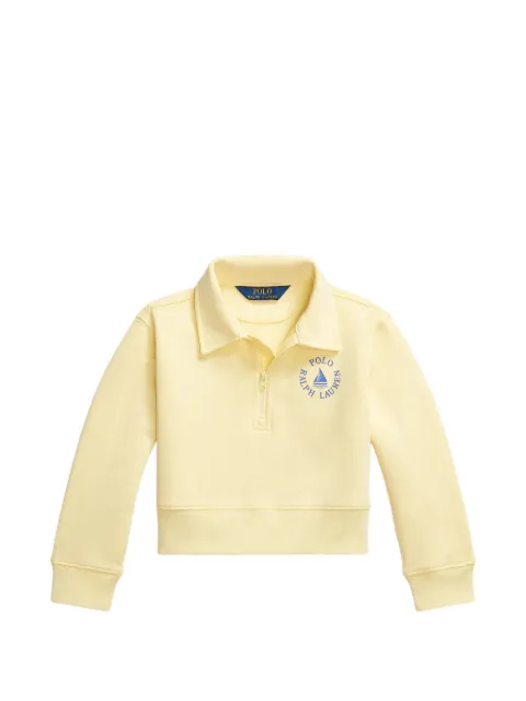 POLO RALPH LAUREN KIDS sudadera con medio cierre