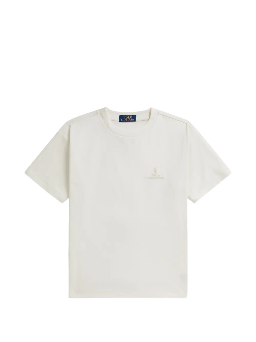 POLO RALPH LAUREN KIDS T-shirt con logo ricamato - Bianco