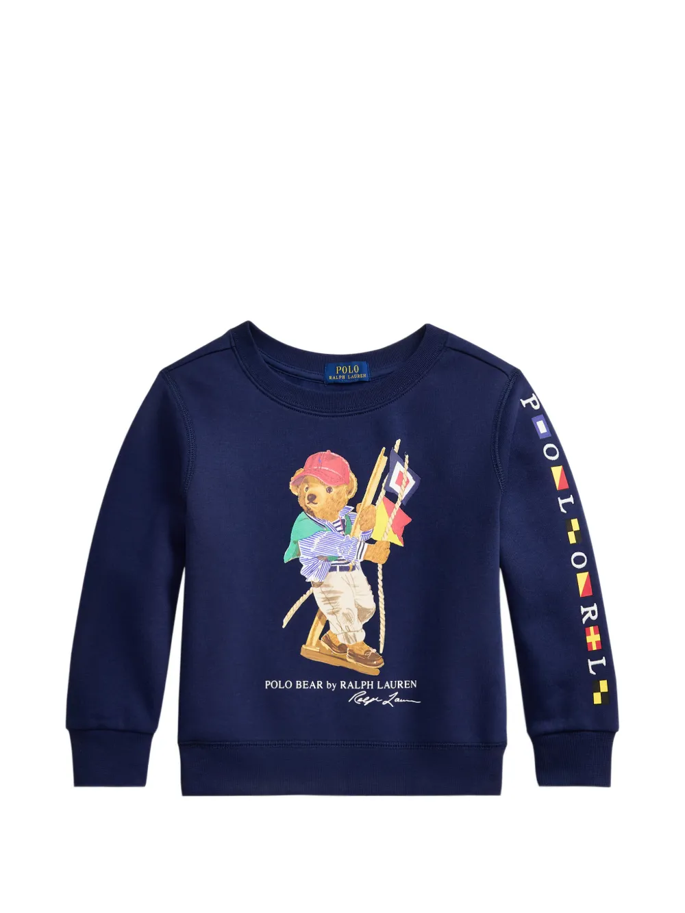 POLO RALPH LAUREN KIDS Felpa con stampa - Blu