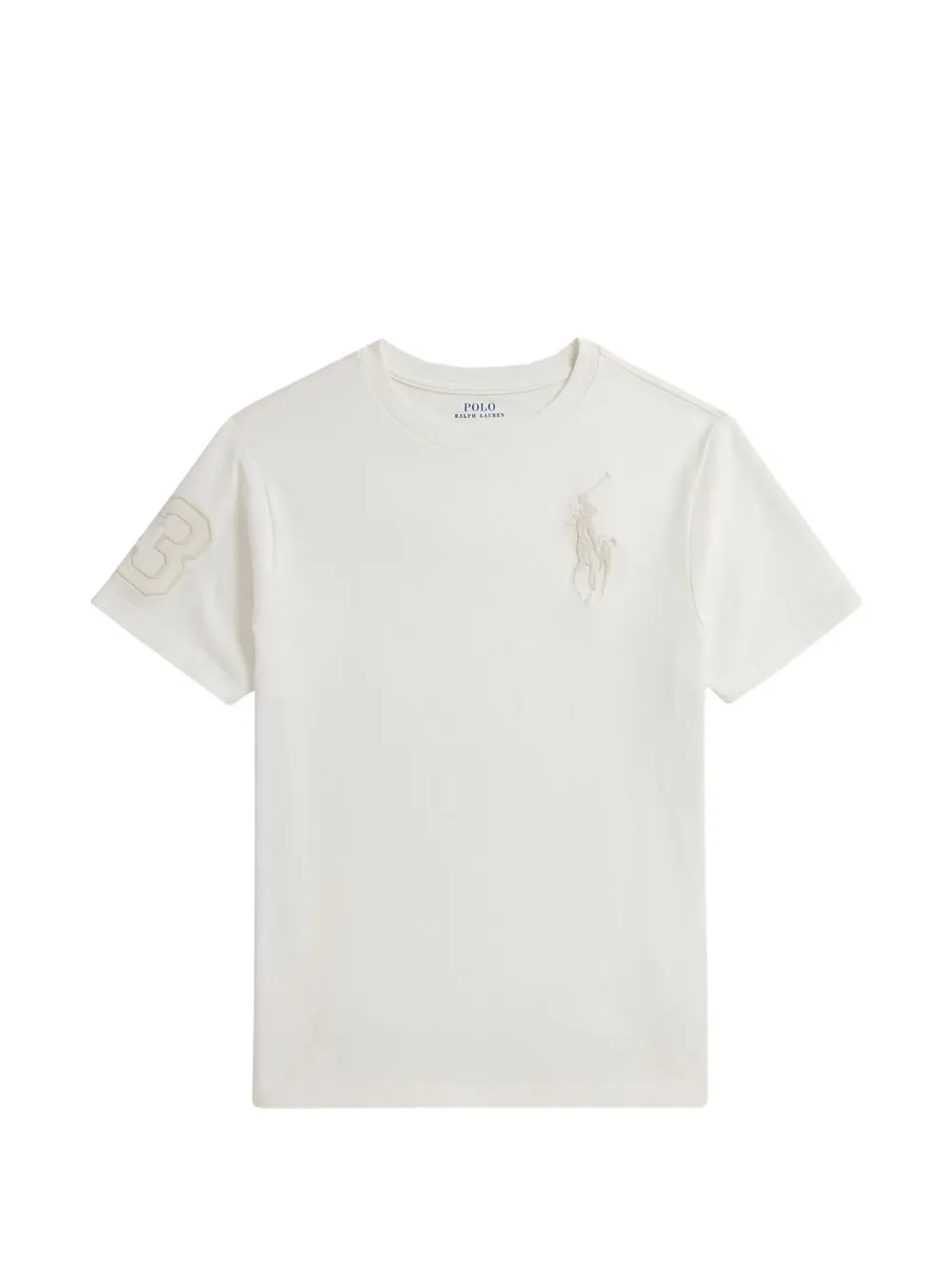 POLO RALPH LAUREN KIDS T-shirt con ricamo - Bianco