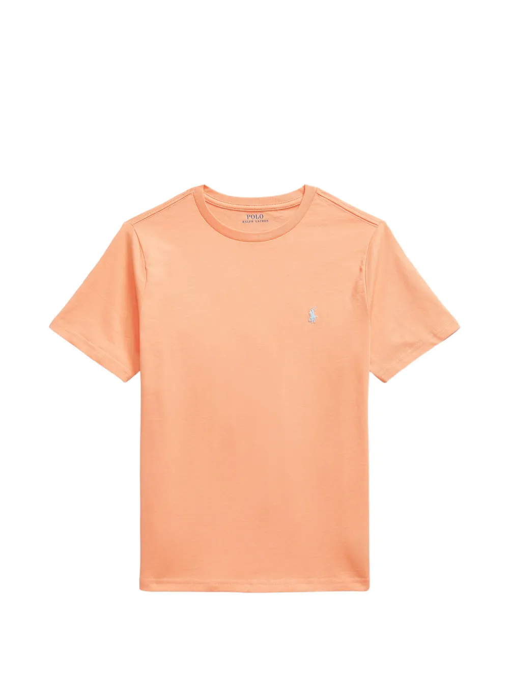 POLO RALPH LAUREN KIDS T-shirt girocollo con ricamo - Arancione