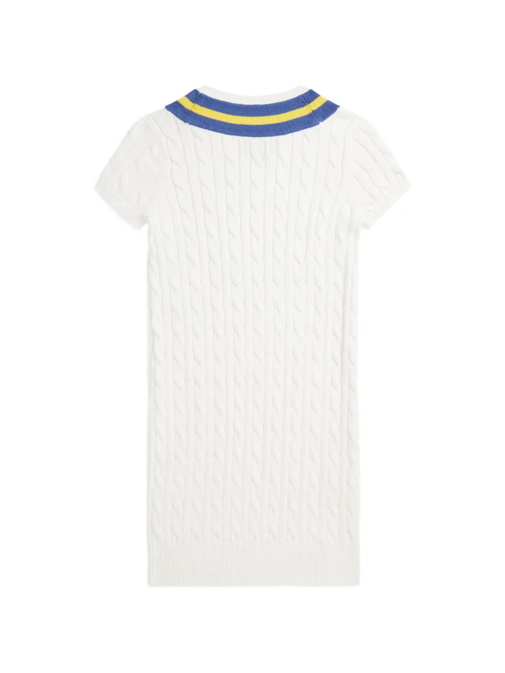 Cable-Knit V-Neck Dress
