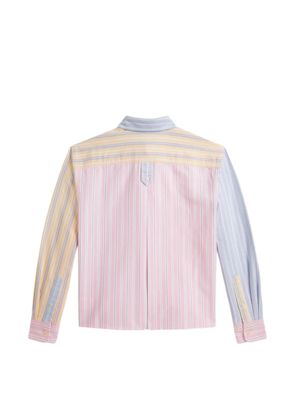 POLO RALPH LAUREN KIDS Gestreept shirt met borstzak Roze