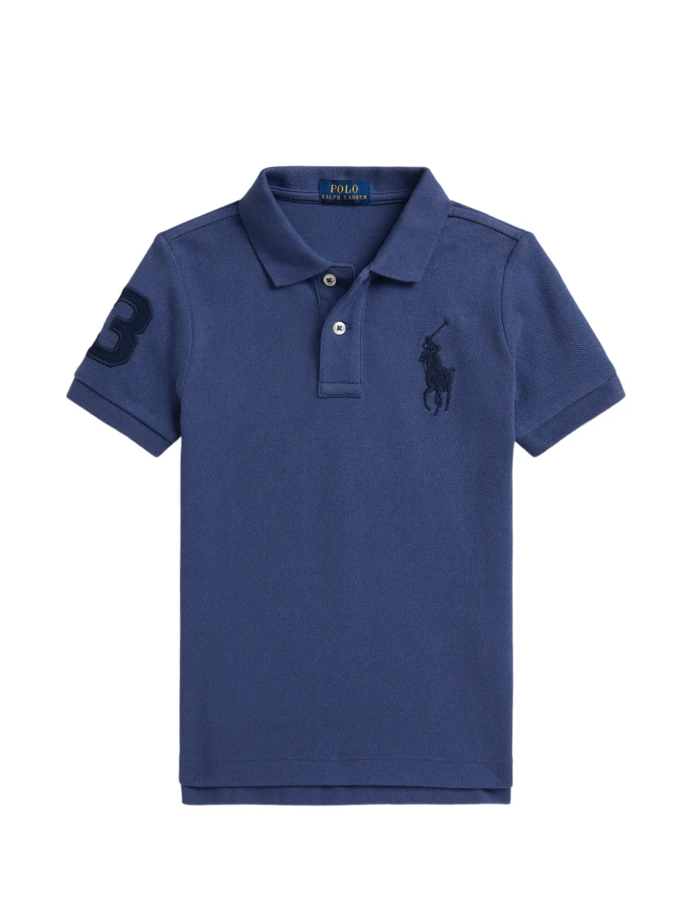 POLO RALPH LAUREN KIDS Polo con logo ricamato - Blu