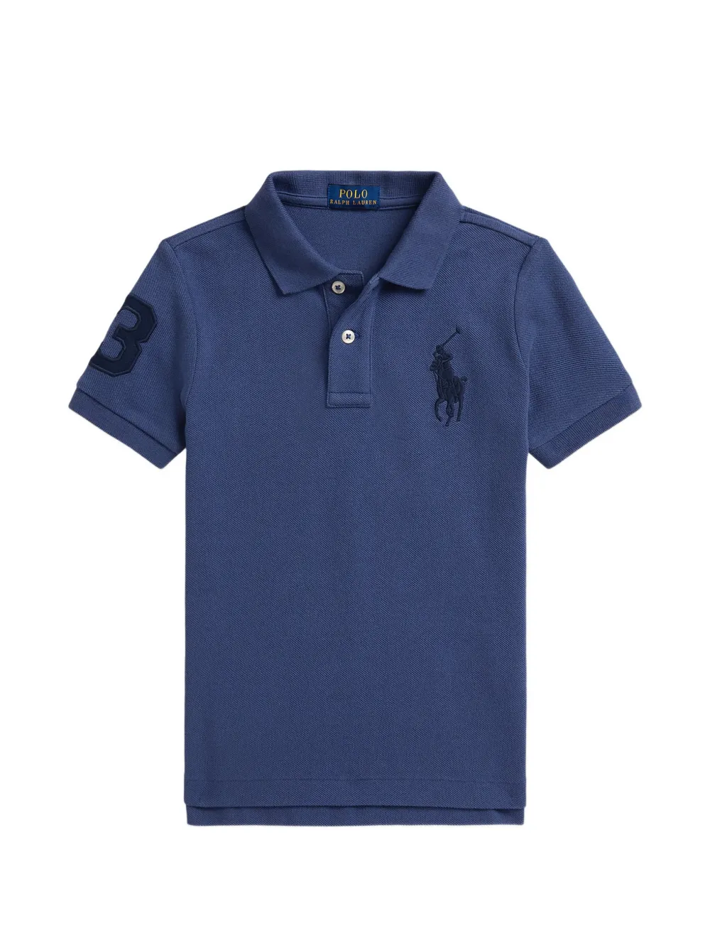POLO RALPH LAUREN KIDS Polo con logo ricamato - Blu