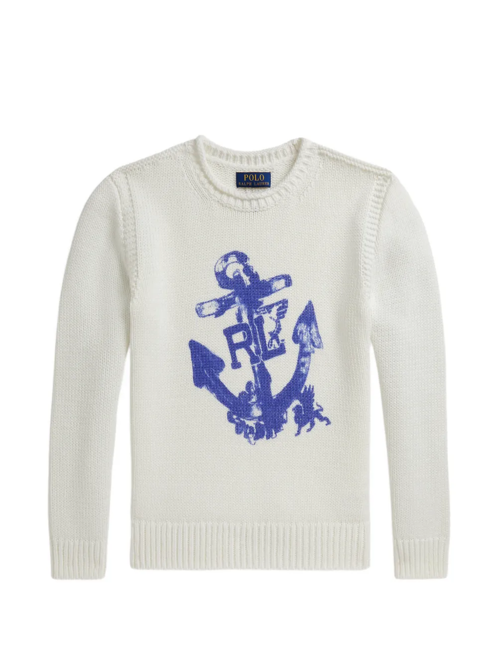 POLO RALPH LAUREN KIDS Maglione con stampa - Toni neutri