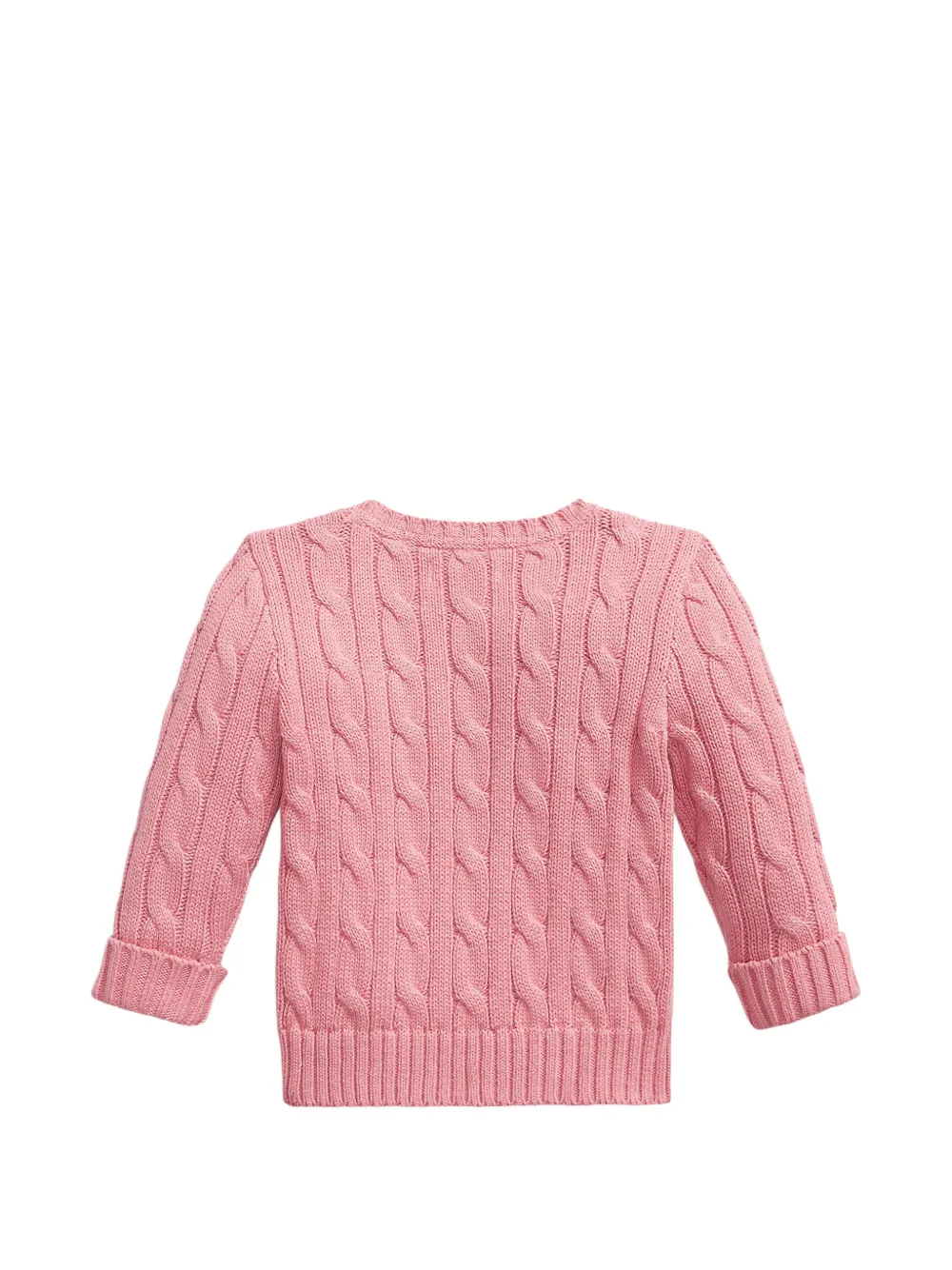  Polo Ralph Lauren Kids Cable-knit Buttoned Sweater - Pink 
