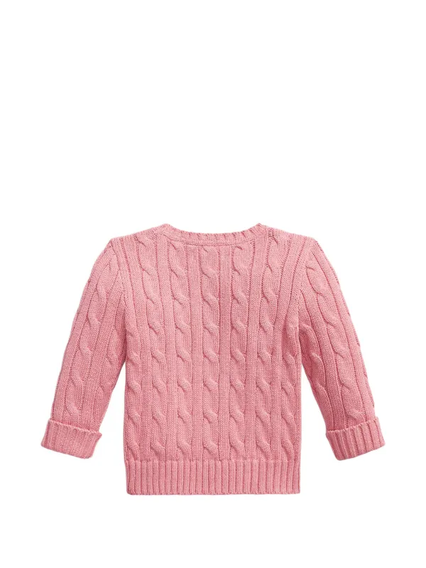 POLO RALPH LAUREN KIDS ケーブルニット セーター | ピンク | FARFETCH JP