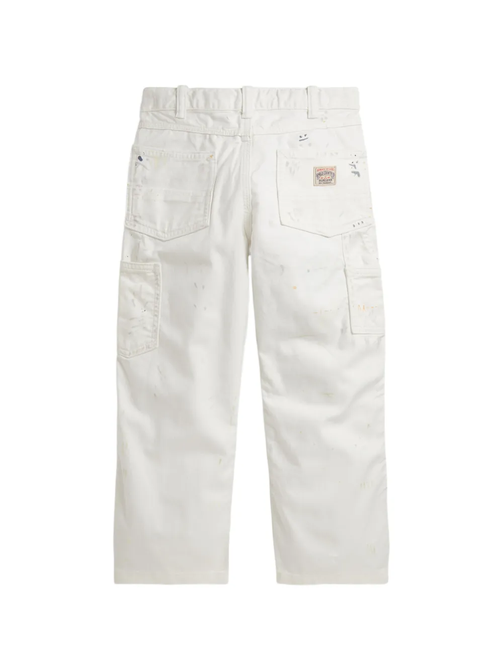 Paint-Splattered Twill Trousers