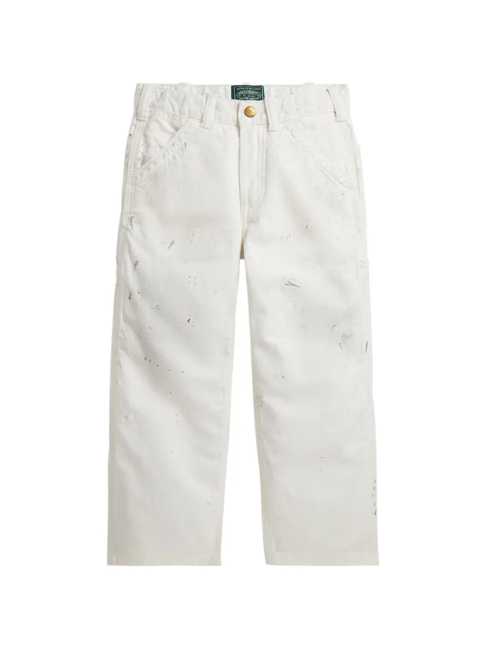 POLO RALPH LAUREN KIDS Pantaloni con stampa - Bianco