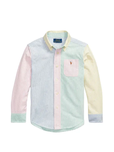 POLO RALPH LAUREN KIDS striped chest-pocket shirt