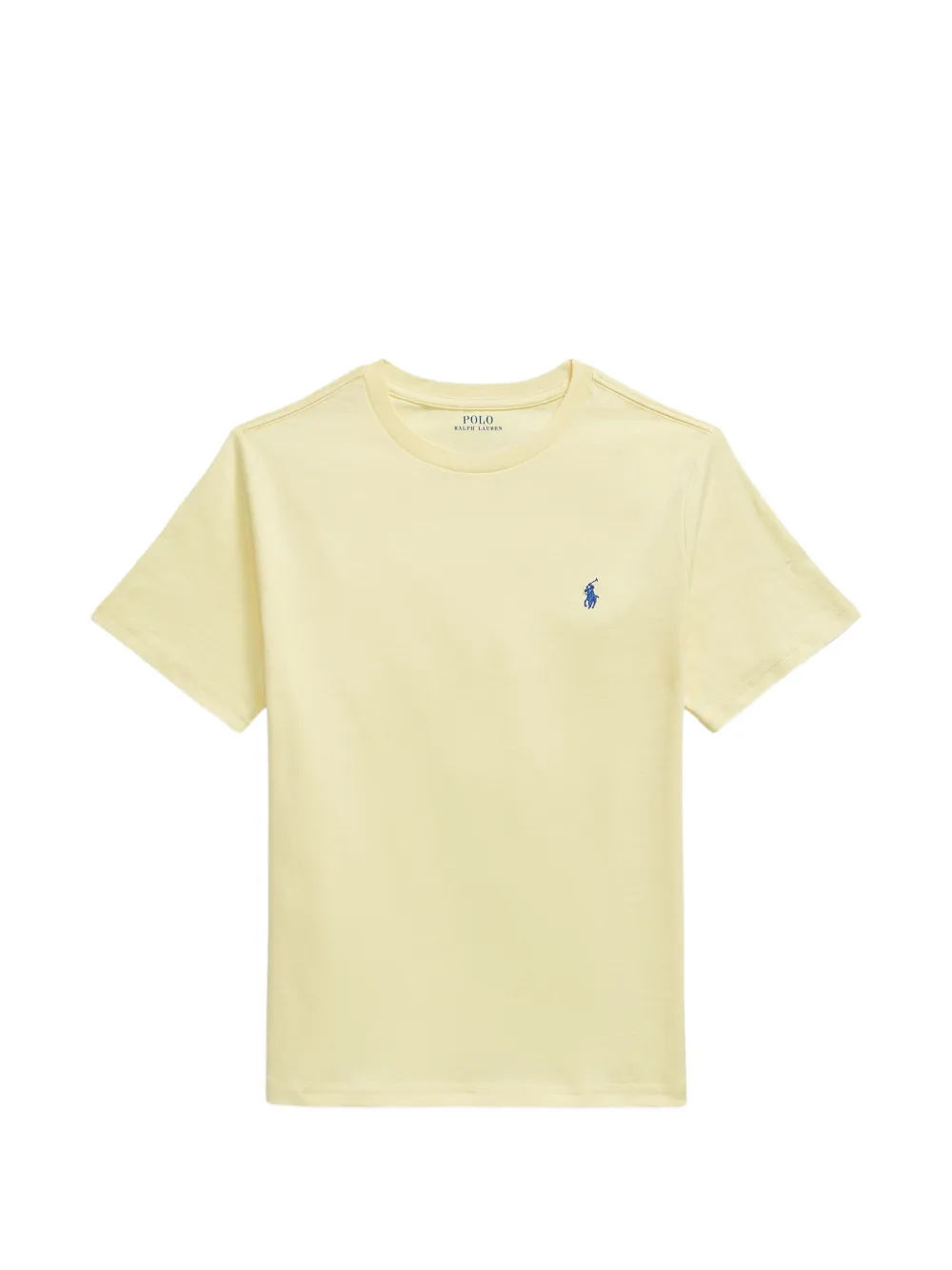 POLO RALPH LAUREN KIDS T-shirt girocollo con logo ricamato - Giallo