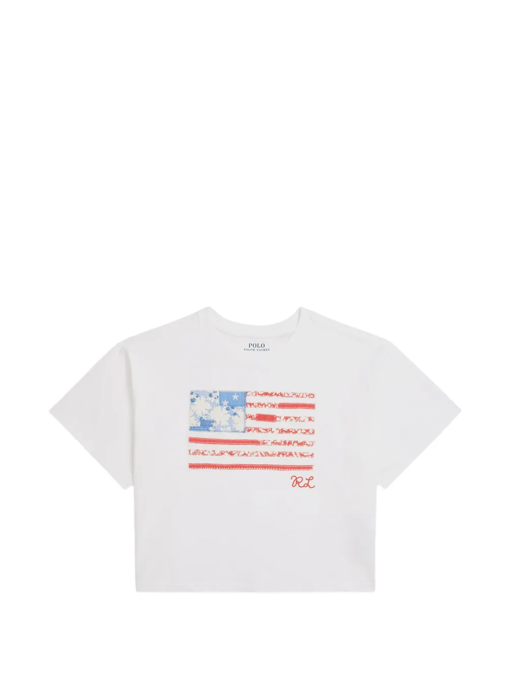 POLO RALPH LAUREN KIDS T-shirt con stampa - Bianco