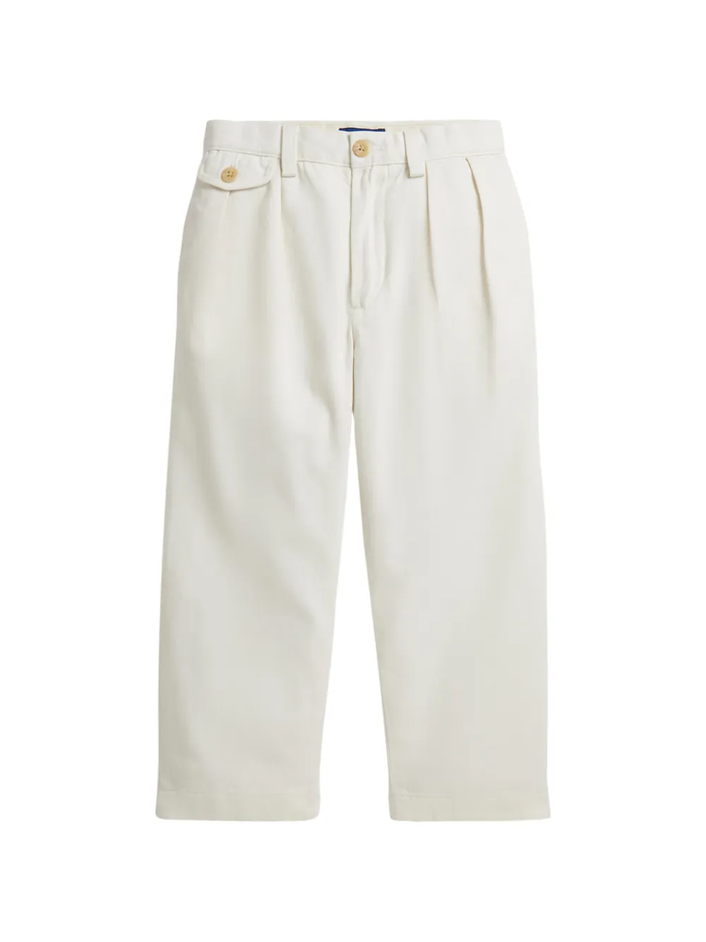 POLO RALPH LAUREN KIDS pleated trousers - White