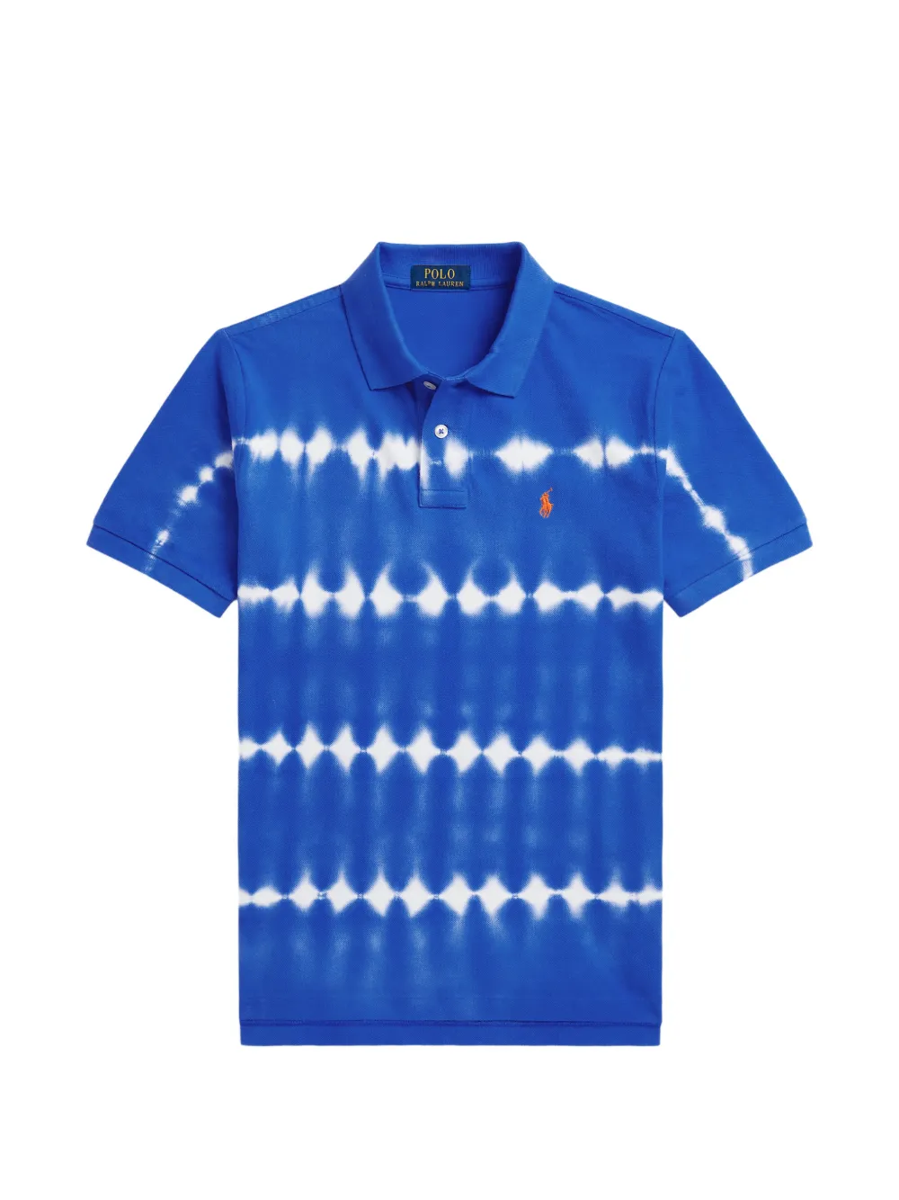 POLO RALPH LAUREN KIDS Poloshirt mit Batikmuster - Blau