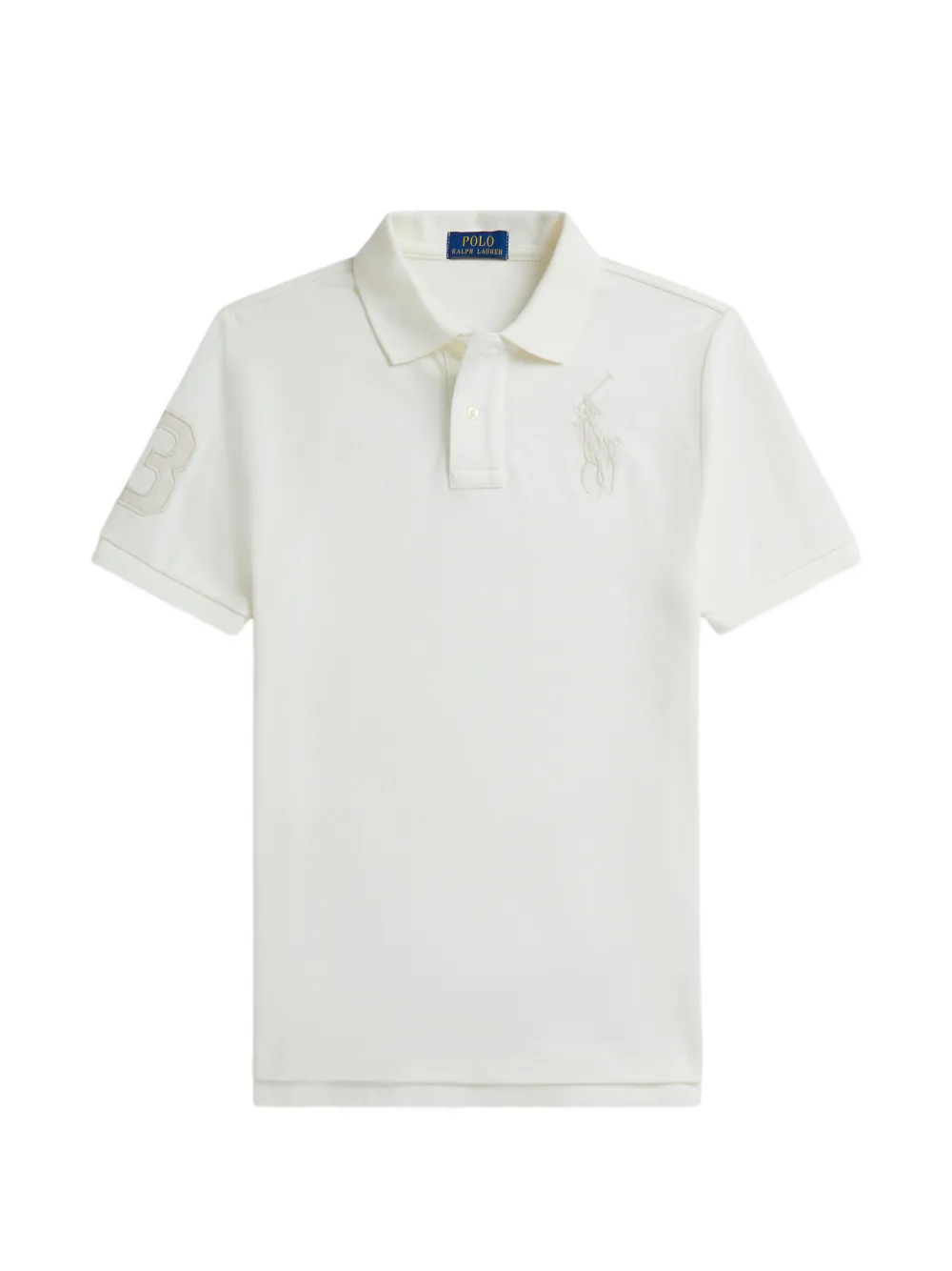 POLO RALPH LAUREN KIDS Polo con applicazione logo - Bianco
