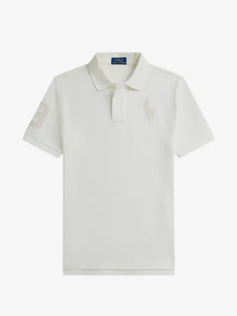 POLO RALPH LAUREN KIDS logo-patch polo shirt
