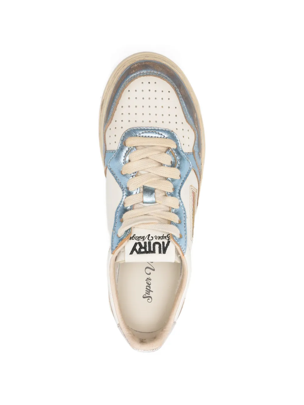 Autry Geperforeerde sneakers Beige