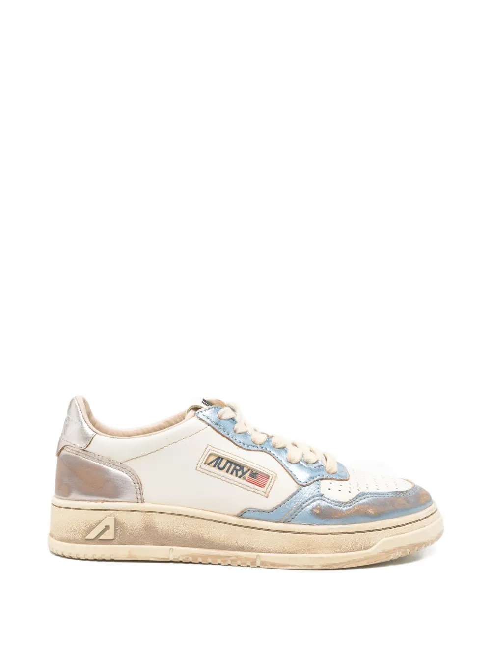 Autry Geperforeerde sneakers Beige