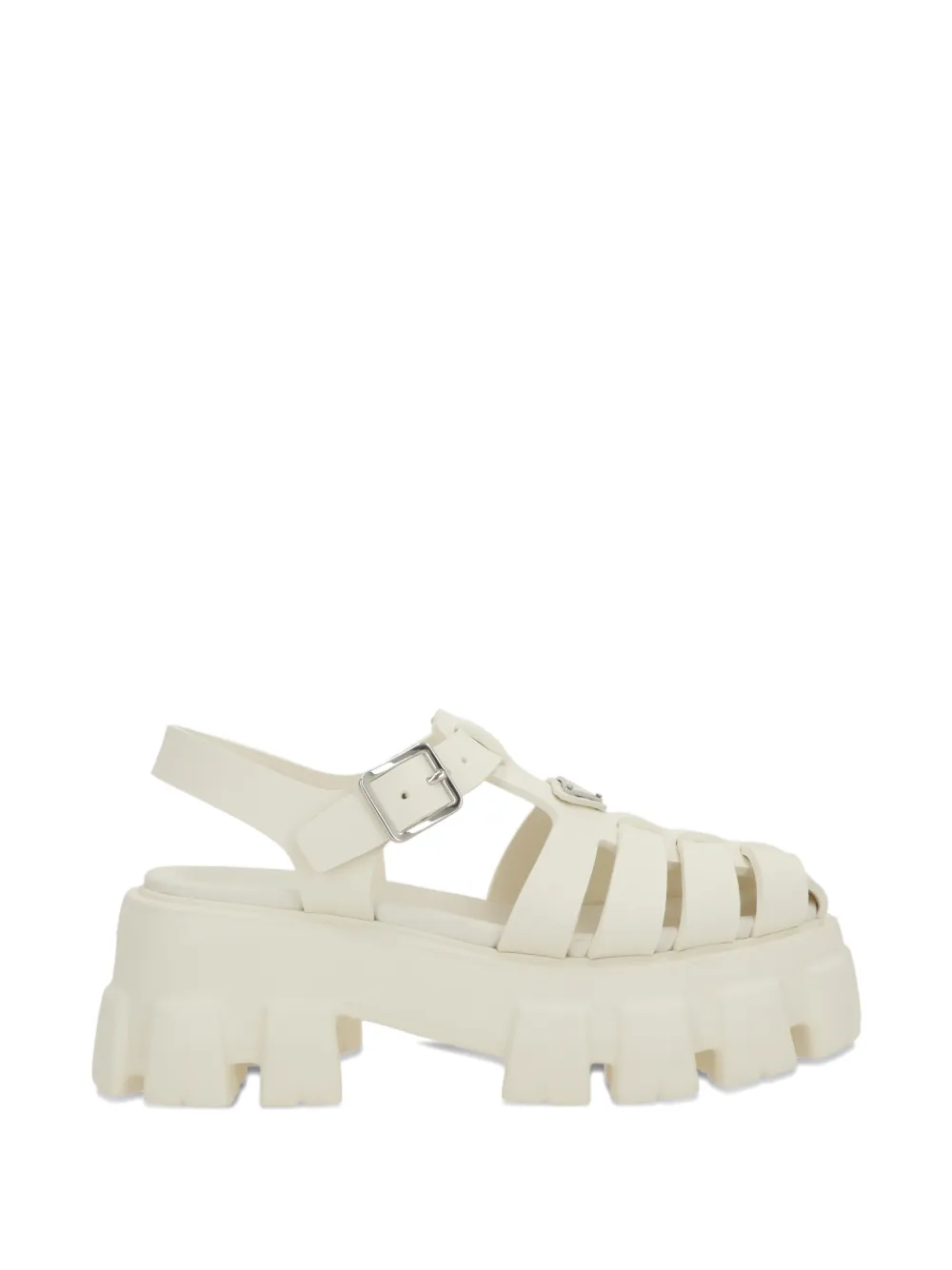 Prada Monolith buckle sandals - Toni neutri