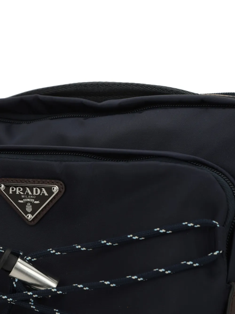 Prada Speedrock schoudertas met logoplakkaat Blauw