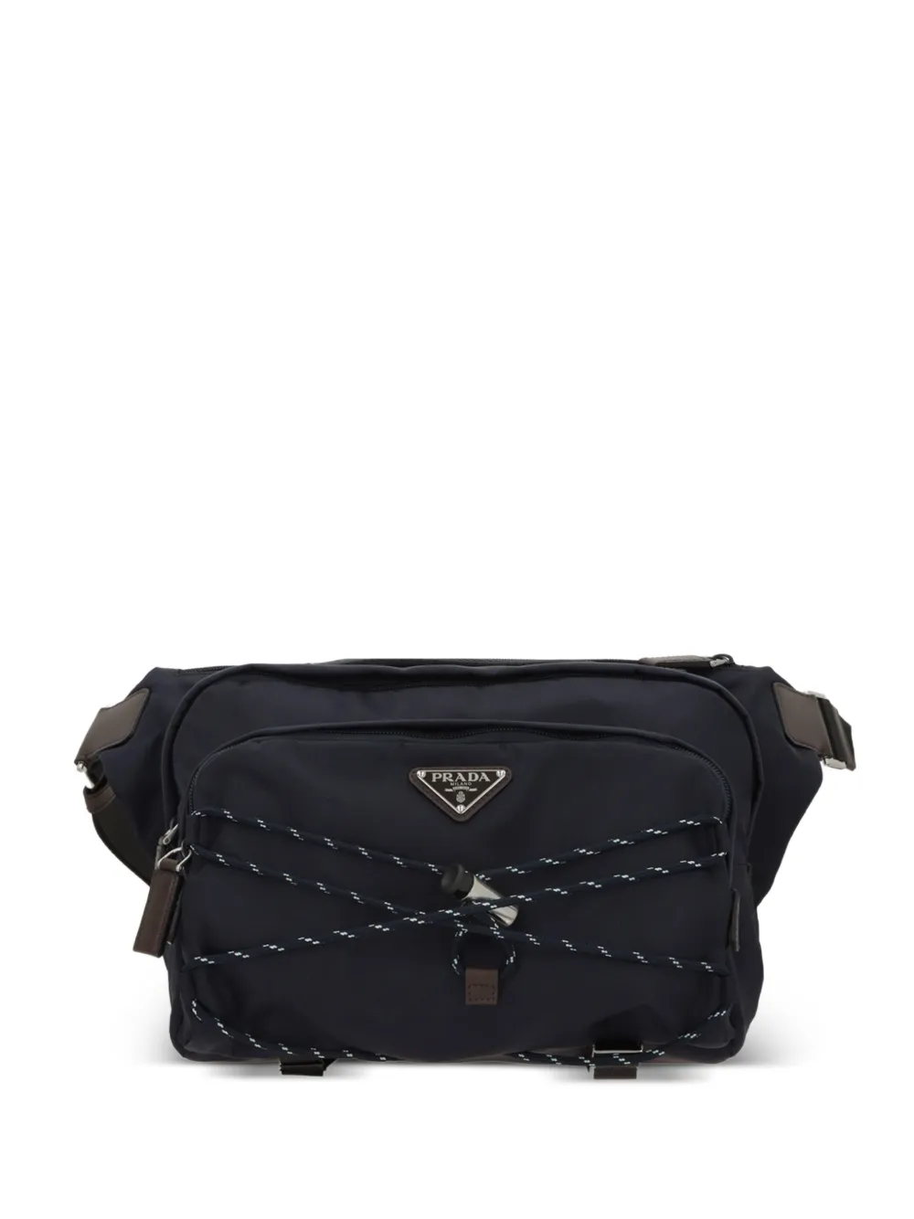 Prada Speedrock logo-plaque shoulder bag - Blu