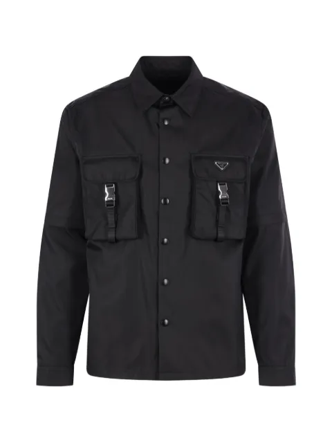 Prada buckle-strap pocket shirt