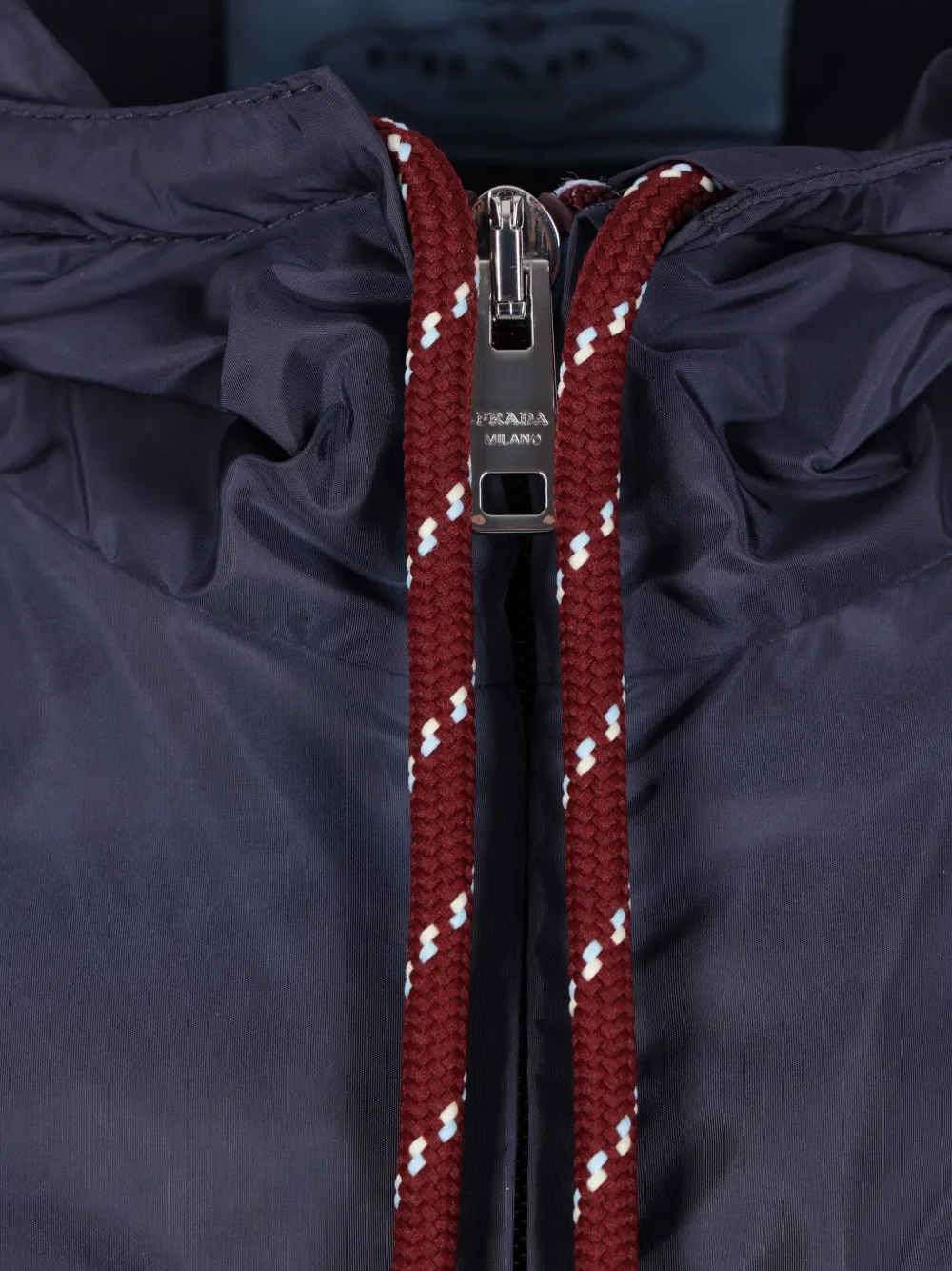  Prada Re-nylon Parka Coat - Blue 