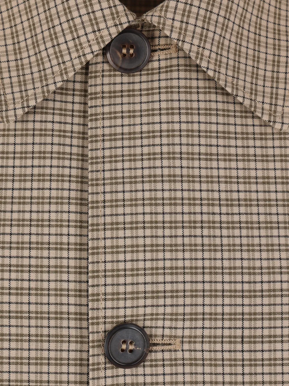  Prada Check Buttoned Jacket - Neutrals 