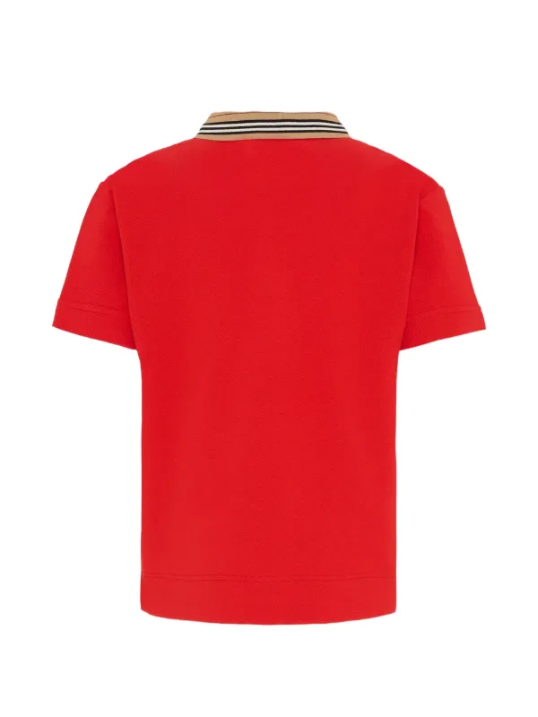 Burberry Kids logo-print Polo Shirt | Red | FARFETCH