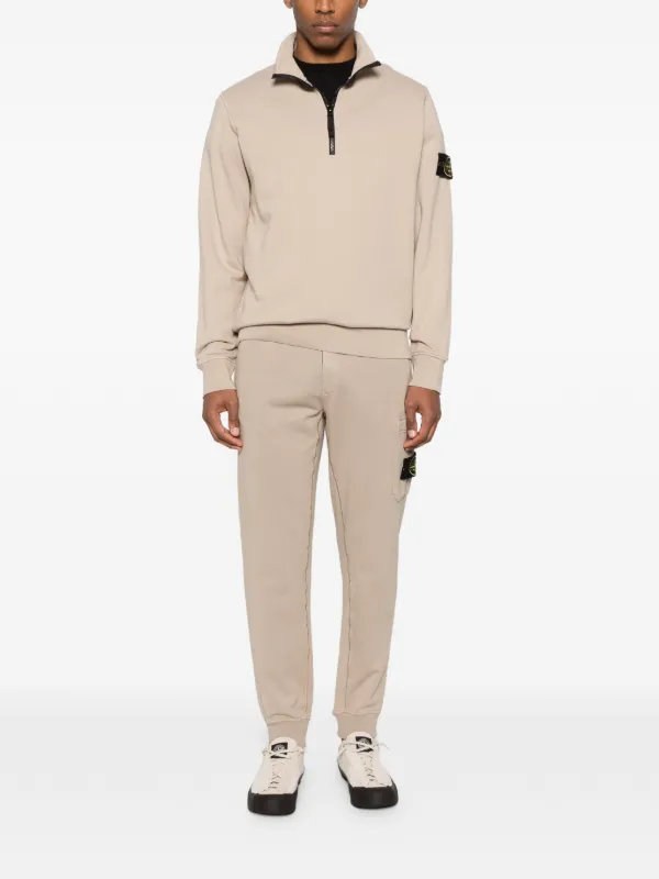 Stone  ハーフジップ スウェット 25AW Stone Island ハーフジップ スウェットシャツ | ニュートラル