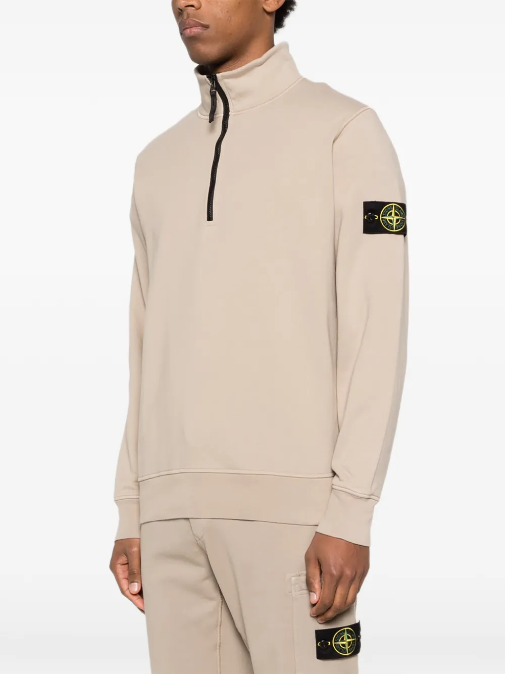 Stone Island ハーフジップ スウェットシャツ | ニュートラル