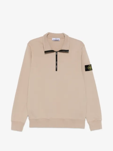 Stone Island 6100070 organic cotton fleece sweater