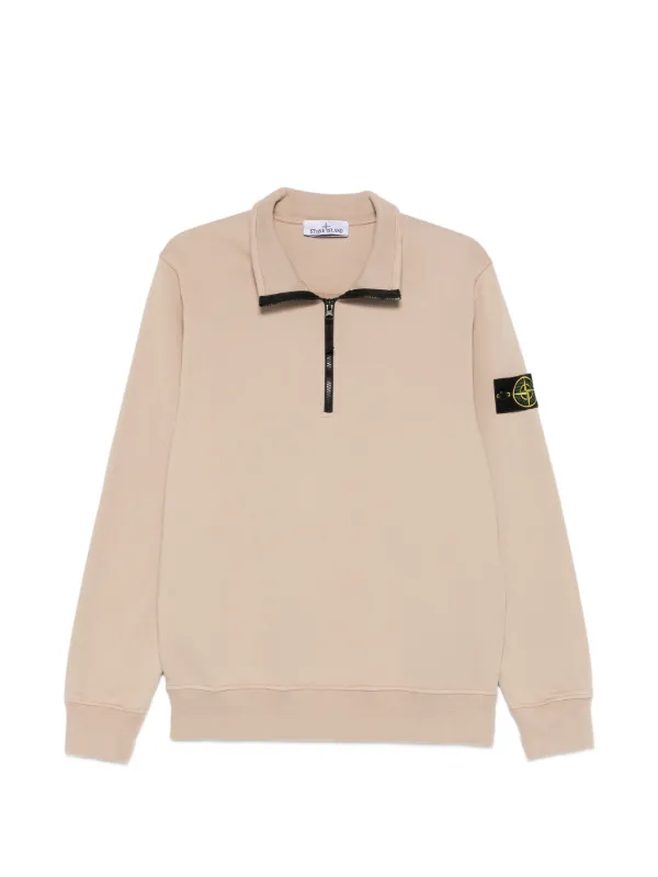 Stone Island ハーフジップ スウェットシャツ | ニュートラル