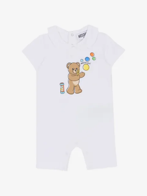 Moschino Kids romper con detalle estampado