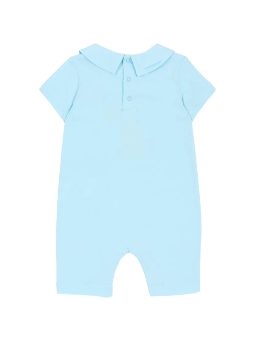 Moschino Kids print-detail romper - Blauw