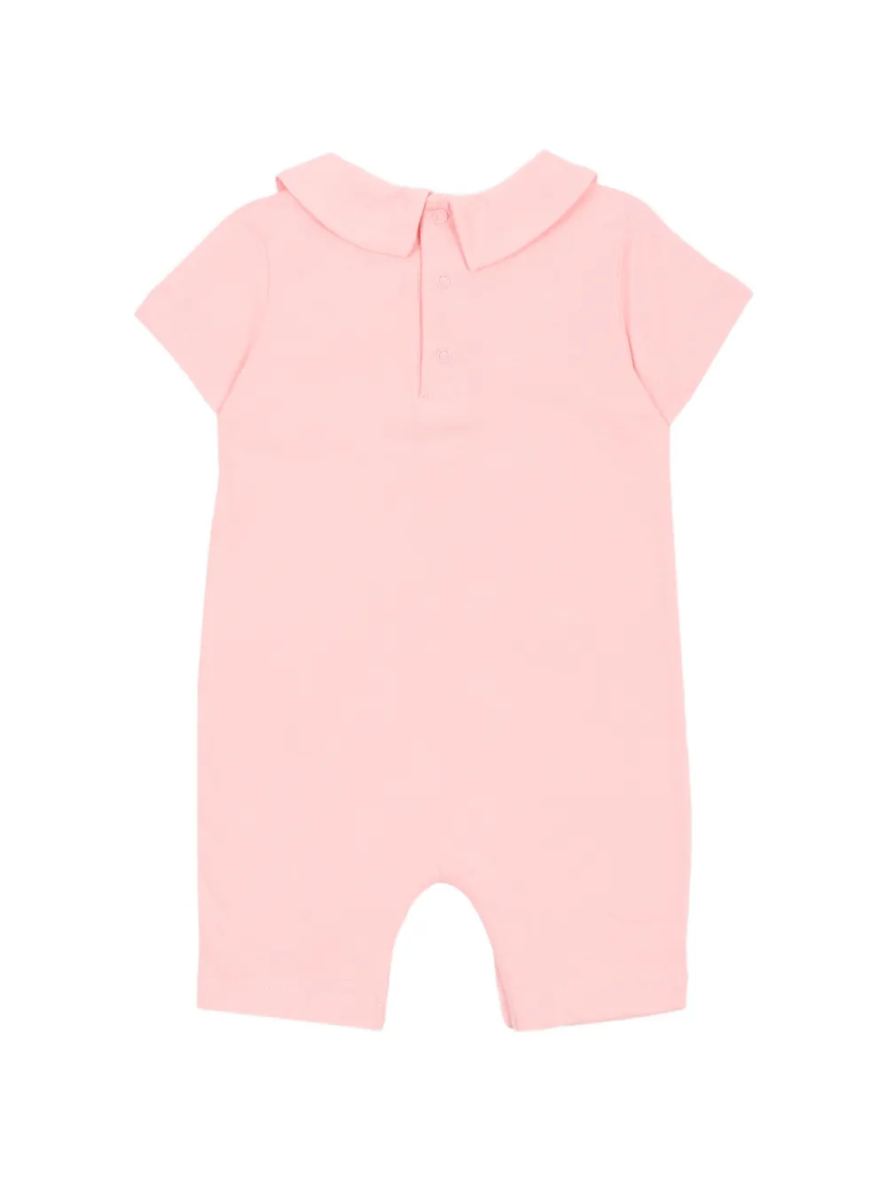 Moschino Kids print-detail romper - Roze