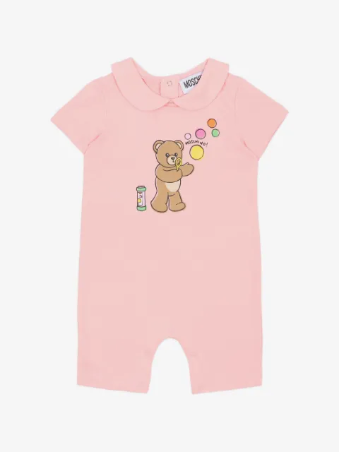 Moschino Kids romper con detalle estampado