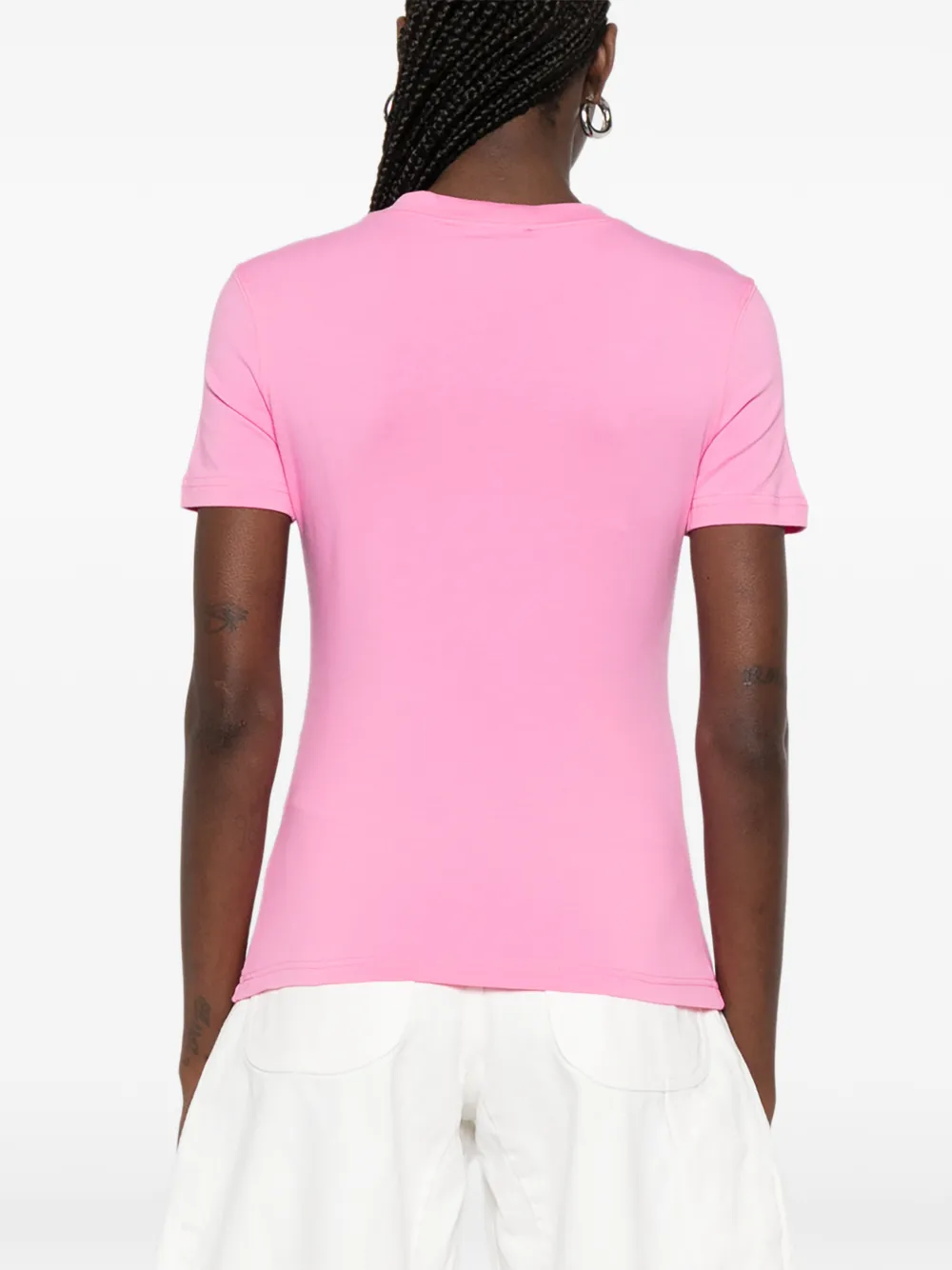 Versace Jeans Couture T-shirt met logo Roze