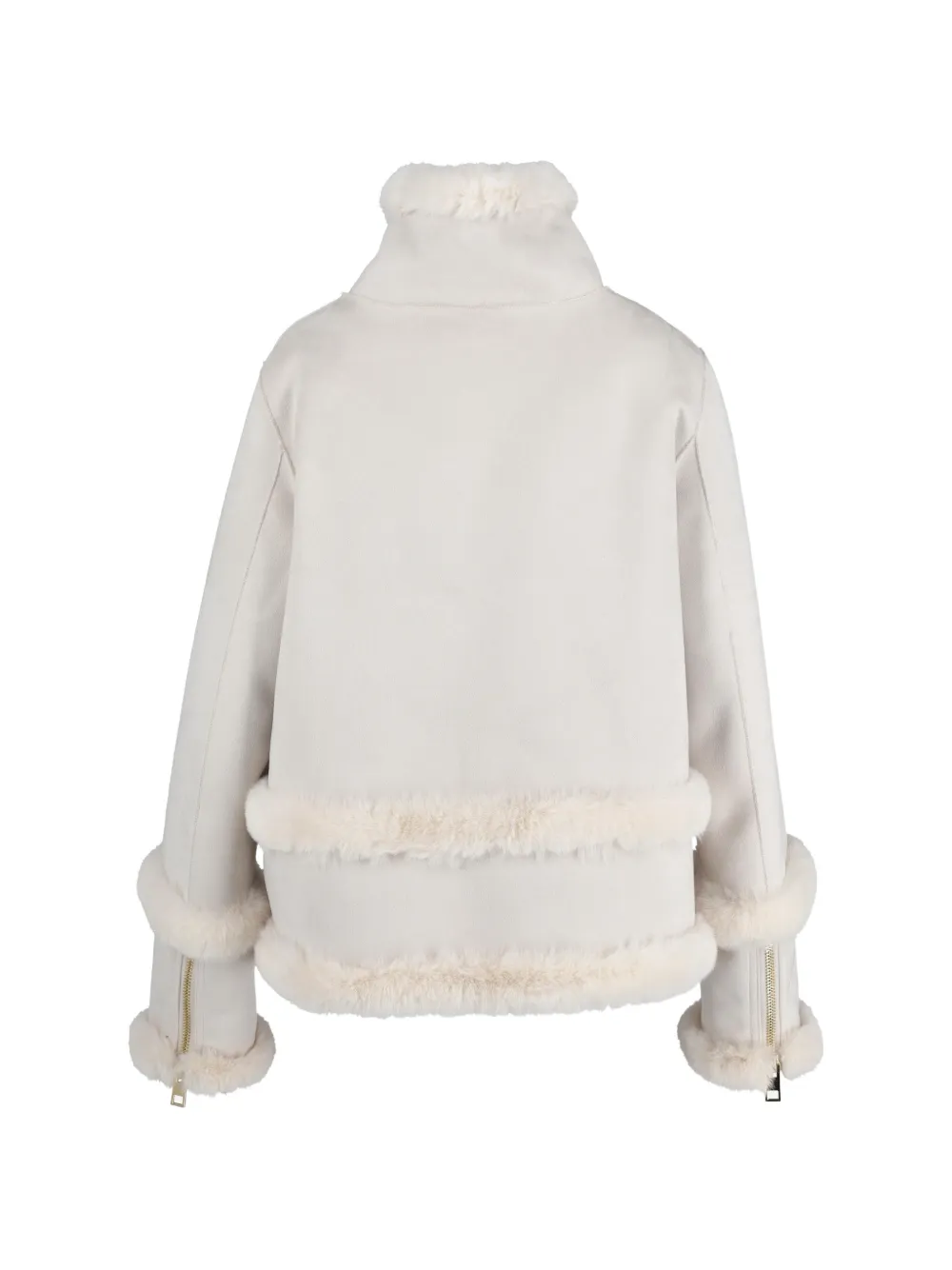  Violanti Sheepskin Buckle Jacket - Neutrals 
