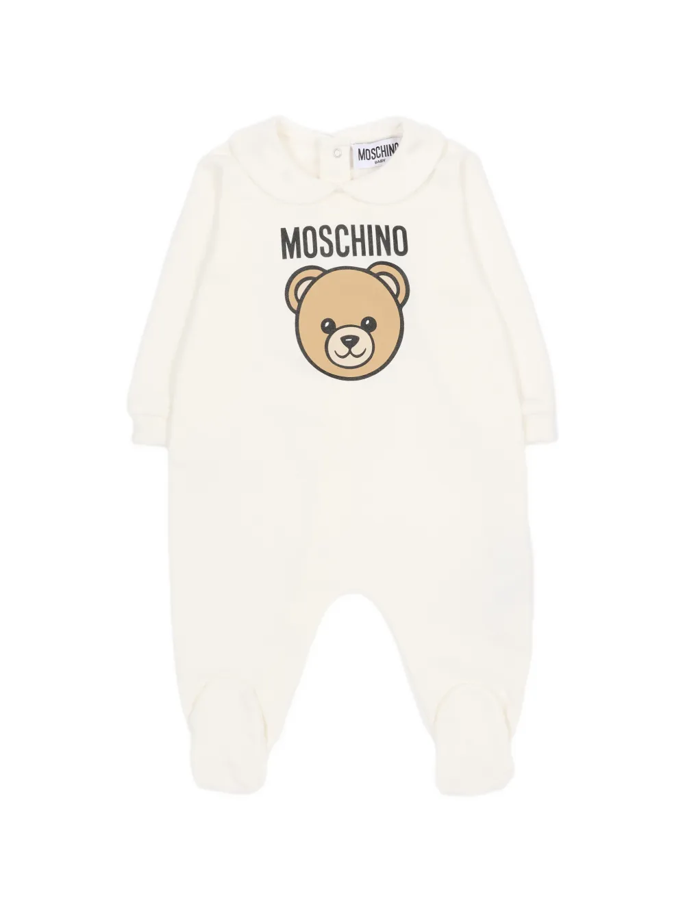 Moschino Kids Baby set met beerprint Beige