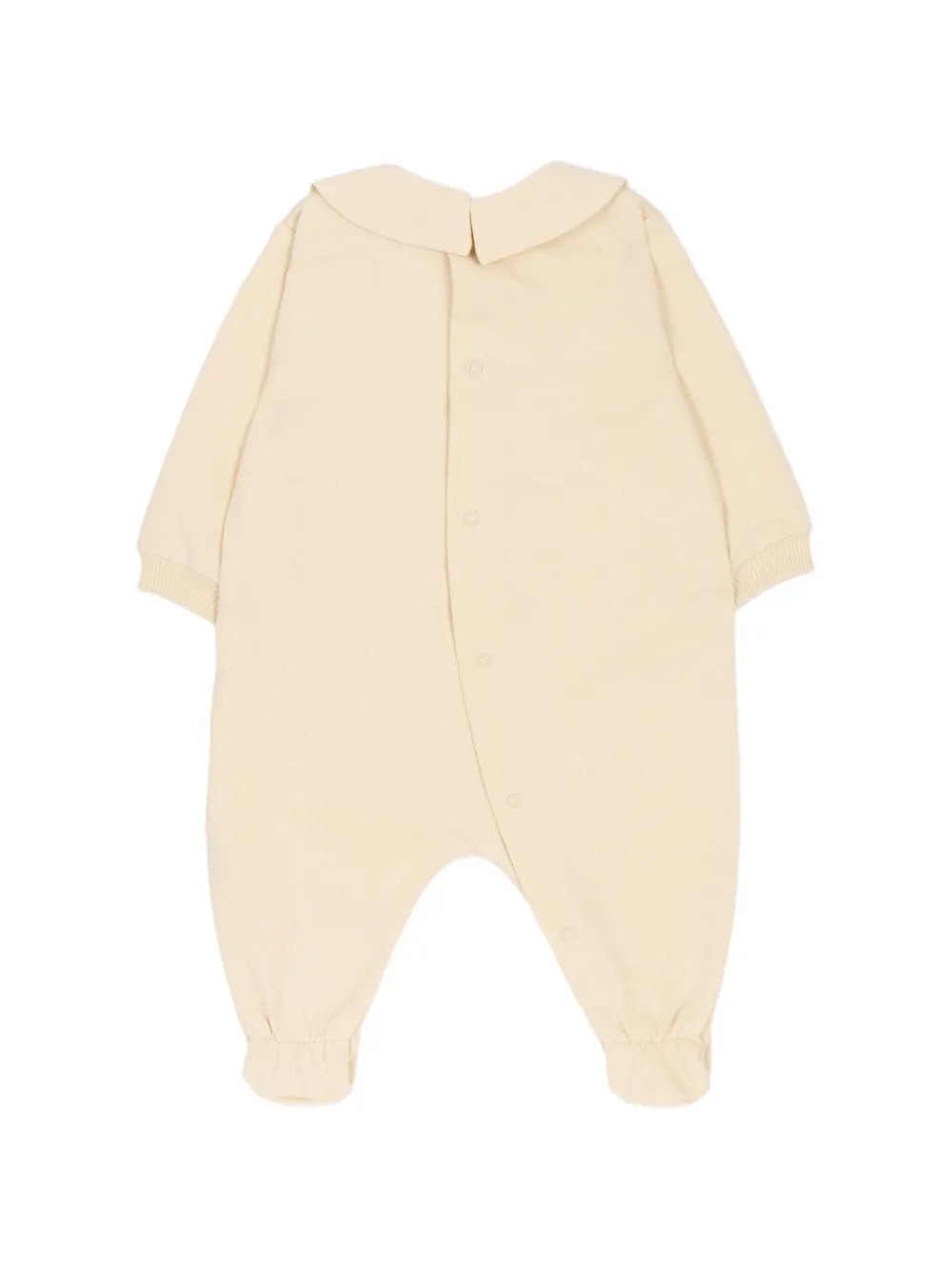 Moschino Kids Romper met print Beige